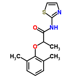 2-(2,6-Dimethylphenoxy)-N-(1,3-thiazol-2-yl)propanamide结构式