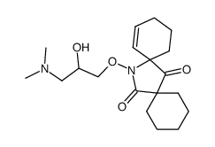 14-(3-Dimethylamino-2-hydroxy-propoxy)-14-aza-dispiro[5.1.5.2]pentadec-9-ene-7,15-dione结构式