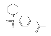 1-(4-piperidin-1-ylsulfonylphenyl)propan-2-one结构式