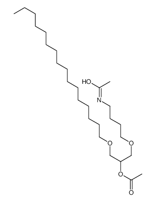 [1-(4-acetamidobutoxy)-3-hexadecoxypropan-2-yl] acetate结构式