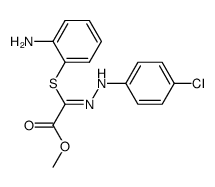 methyl 2-(2-aminophenylthio)-2-(4-chlorophenylhydrazono)glyoxylate Structure