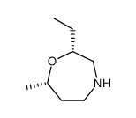 1,4-Oxazepine, 2-ethylhexahydro-7-methyl-, cis结构式