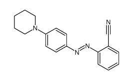 2-[(4-piperidin-1-ylphenyl)diazenyl]benzonitrile结构式