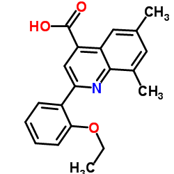 2-(2-Ethoxyphenyl)-6,8-dimethyl-4-quinolinecarboxylic acid Structure