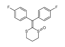 2-[bis(4-fluorophenyl)methylidene]-1,3-dithiane 1-oxide结构式