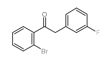 2'-BROMO-2-(3-FLUOROPHENYL)ACETOPHENONE结构式