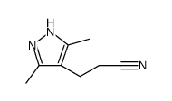 1H-Pyrazole-4-propanenitrile, 3,5-dimethyl Structure