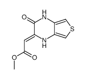 tetrahydro-1,2,3,4 oxo-2 thieno<3,4-b>pyrazine-3 ylideneacetate de methyle Structure