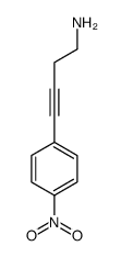 4-(4-nitrophenyl)but-3-yn-1-amine结构式