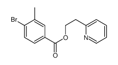 2-pyridin-2-ylethyl 4-bromo-3-methylbenzoate Structure