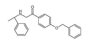 2-[[(1S)-1-phenylethyl]amino]-1-(4-phenylmethoxyphenyl)ethanone Structure