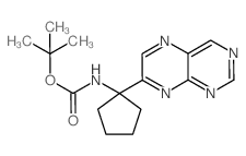 tert-butyl (1-(pteridin-7-yl)cyclopentyl)carbamate Structure