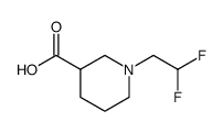 3-Piperidinecarboxylic acid, 1-(2,2-difluoroethyl) picture