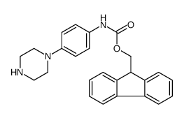 (4-piperazin-1-yl-phenyl)-carbamic acid 9h-fluoren-9-ylmethyl ester Structure