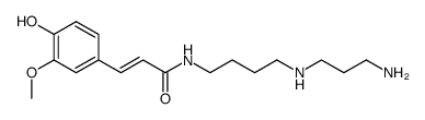 N8-(4-hydroxy-3-methoxycinnamoyl)spermidine Structure