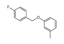 1-fluoro-4-[(3-methylphenoxy)methyl]benzene结构式