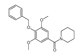 (3,5-dimethoxy-4-phenylmethoxyphenyl)-piperidin-1-ylmethanone Structure