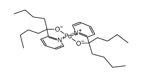 bis(N,O-[5-(2'-pyridyl)nonan-5-olato])palladium(II) Structure