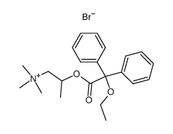 [2-(2-Ethoxy-2,2-diphenyl-acetoxy)-propyl]-trimethyl-ammonium; bromide Structure