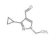 3-cyclopropyl-1-ethylpyrazole-4-carbaldehyde图片