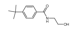 4-(tert-butyl)-N-(2-hydroxyethyl)benzamide结构式