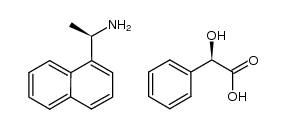 (1R)-1-(naphthalen-1-yl)ethanamine (R)-mandelate structure