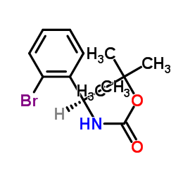 (R)-tert-butyl 1-(2-bromophenyl)ethylcarbamate Structure