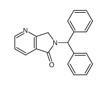 6-benzhydryl-6,7-dihydro-pyrrolo[3,4-b]pyridin-5-one结构式