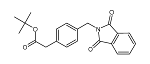 tert-butyl [4-(1,3-dioxo-1,3-dihydroisoindol-2-ylmethyl)phenyl]acetate结构式