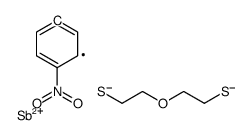 5-(4-nitrophenyl)-1,4,6,5-oxadithiastibocane Structure