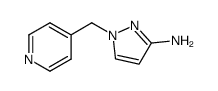 1-pyridine-4-ylmethyl-1H-pyrazole-3-ylamine结构式