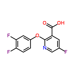 2-(3,4-Difluorophenoxy)-5-fluoronicotinic acid structure