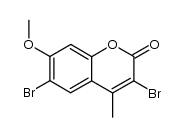 3,6-dibromo-7-methoxy-4-methylcoumarin结构式