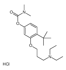 [4-tert-butyl-3-[3-(diethylamino)propoxy]phenyl] N,N-dimethylcarbamate,hydrochloride Structure