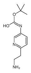 tert-butyl N-[6-(2-aminoethyl)pyridin-3-yl]carbamate Structure