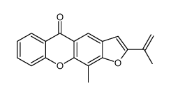 11-methyl-2-prop-1-en-2-ylfuro[3,2-b]xanthen-5-one Structure