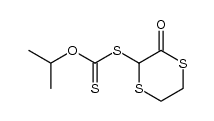 2-Oxo-3-(i-propoxythiocarbonylthio)-1,4-dithiane结构式