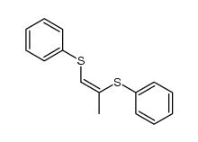 (Z)-1,2-bis(phenylsulfanyl)prop-1-ene结构式