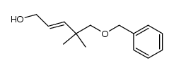 (E)-5-(benzyloxy)-4,4-dimethylpent-2-en-1-ol结构式