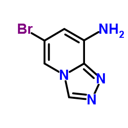 6-Bromo[1,2,4]triazolo[4,3-a]pyridin-8-amine结构式