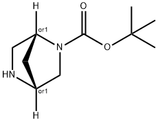 (1R,4R)-REL-2,5-二氮杂双环[2.2.1]庚烷-2-羧酸叔丁酯结构式