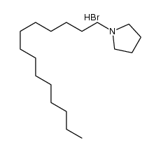 1-tetradecylpyrrolidine hydrobromide Structure