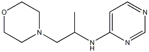 N-[1-(吗啉-4-基)丙-2-基]嘧啶-4-胺结构式