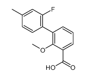 3-(2-fluoro-4-methylphenyl)-2-methoxybenzoic acid结构式