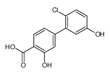 4-(2-chloro-5-hydroxyphenyl)-2-hydroxybenzoic acid结构式