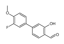 4-(3-fluoro-4-methoxyphenyl)-2-hydroxybenzaldehyde Structure