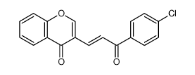 3-(3-(p-chlorophenyl)-3-oxo-1-propenyl)-4H-benzopyran-4-one Structure