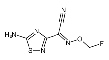 (E)-2-(5-amino-1,2,4-thiadiazol-3-yl)-2-((fluoromethoxy)imino)acetonitrile Structure