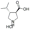 (TRANS)-4-ISOPROPYL-PYRROLIDINE-3-CARBOXYLIC ACID-HCL结构式