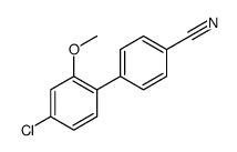 4-(4-chloro-2-methoxyphenyl)benzonitrile结构式